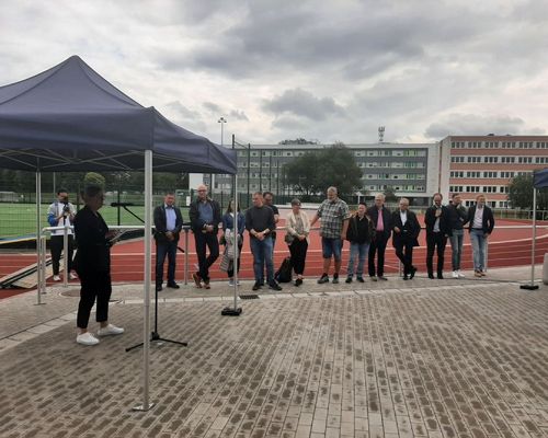 Einweihung der rekonstruierten Leichtathletik-C-Anlage in Chemnitz